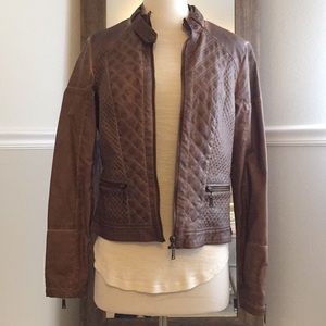 Light Brown Leather-Like Jacket